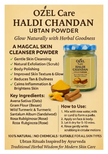 [HALDI CHANDAN UBTAN12] OZEL Care Haldi Chandan Ubtan