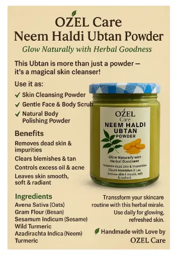 [NEEM HALDI  UBTAN13] OZEL Care Neem Haldi Ubtan